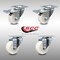 Service Caster 3 Inch SS Nylon Wheel Swivel Top Plate Caster Total Lock Brakes SCC, 2PK SCC-SSTTL20S314-NYS-2-S-2 - alternate 1
